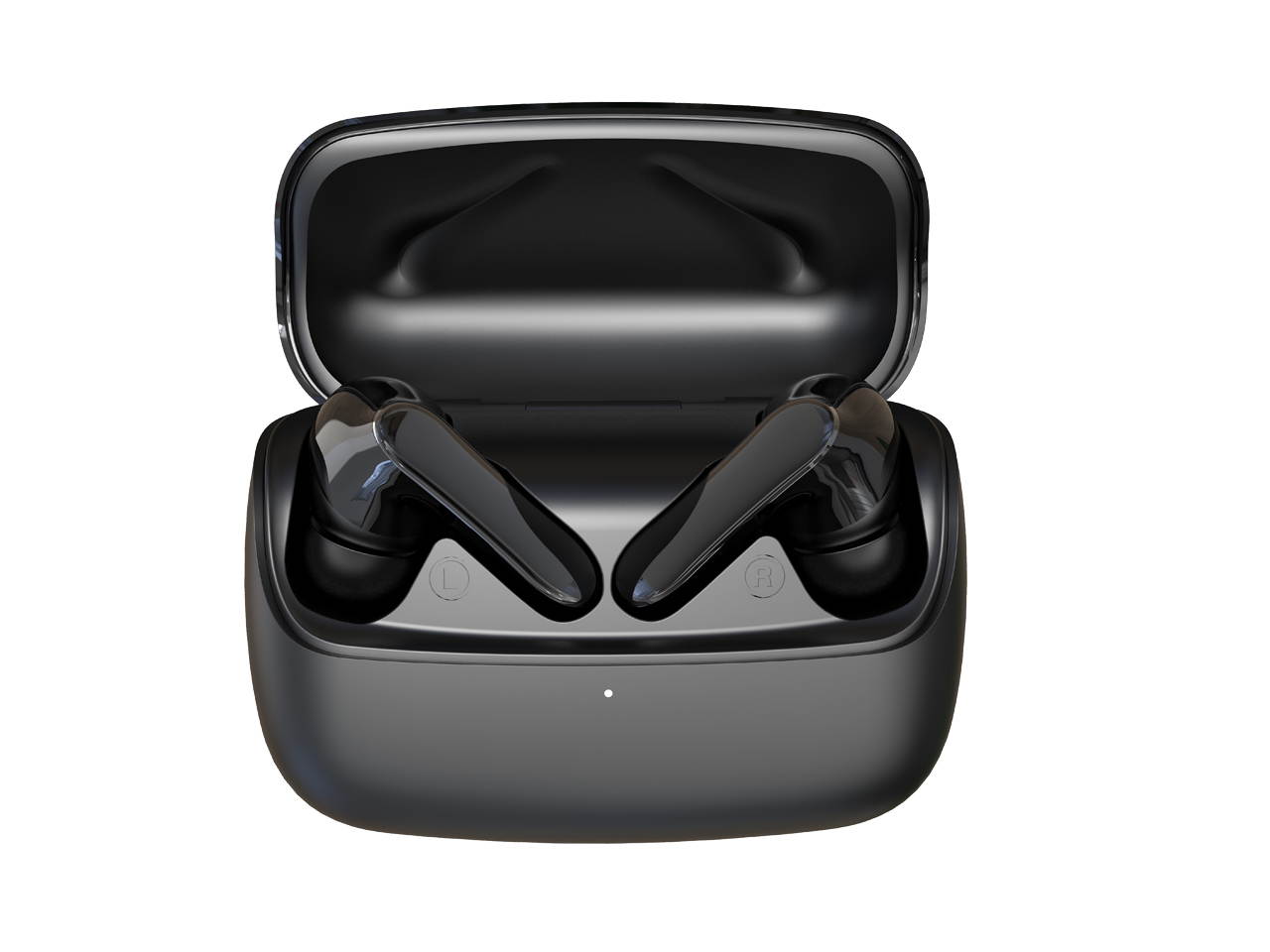 True Wireless Earbuds, S19 Bluetooth Earphones Upgraded with Built-in Microphone, 40H Play time, IPX6 Waterproof, Smart Touch Control for Gym Sport Wireless Headphone Stereo Sounds for mobilephone