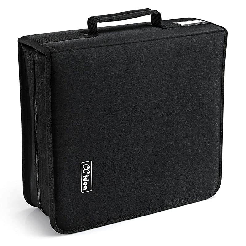 264 Capacity CD/DVD Case Holder, Storage, Binder by  (Black)