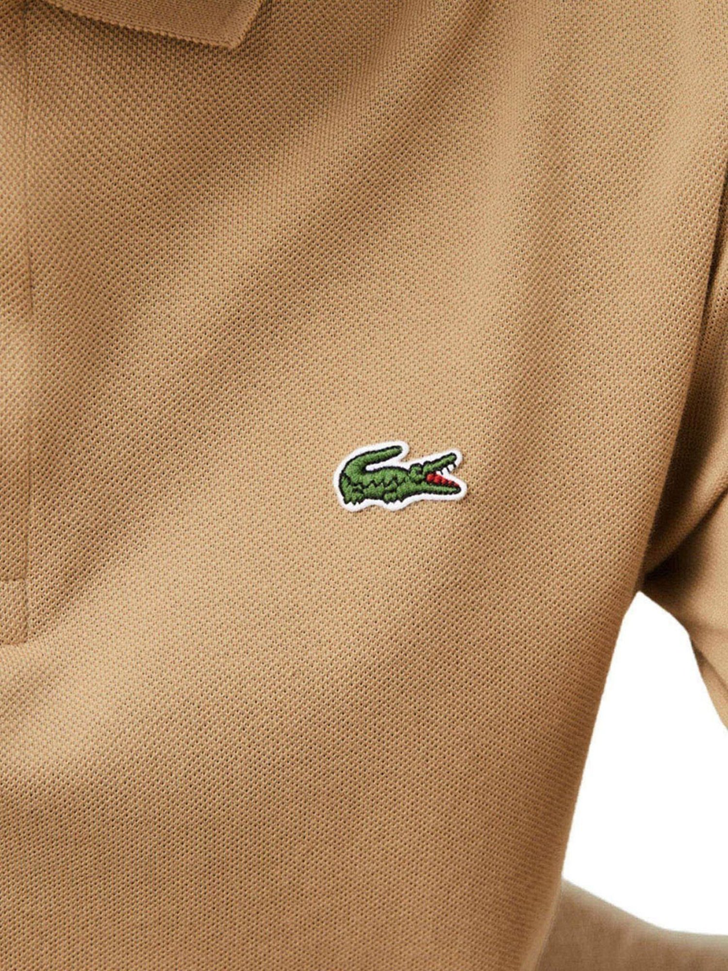 Lacoste Tan Cotton Classic Fit Polo T-Shirt