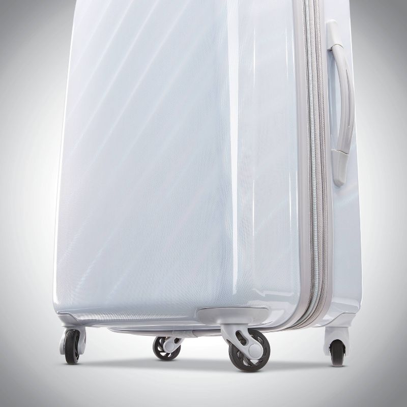 American Tourister 25'' Moonlight Hardside Spinner Suitcase - Iridescent White
