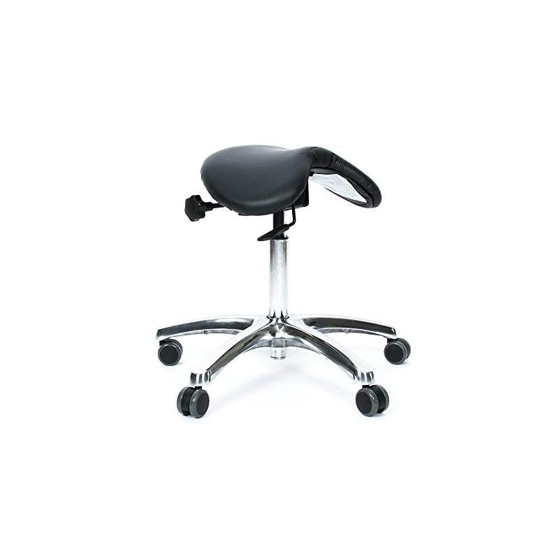 BetterPosture Saddle Chair &ndash;Multifunctional Ergonomic Back Posture Stool with Tilting Seat &ndash; Reduce Pressure on Lower Back and Improve Posture While Sitting