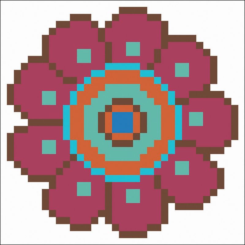 Diamond Dotz Diamond Embroidery Facet Art Kit 4"X4"-Flower Power W/Frame