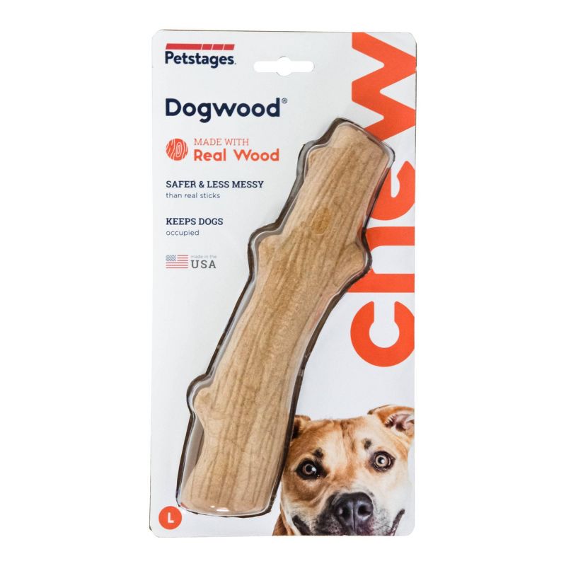 Petstages Dogwood Stick Wooden Dog Chew Toy - L