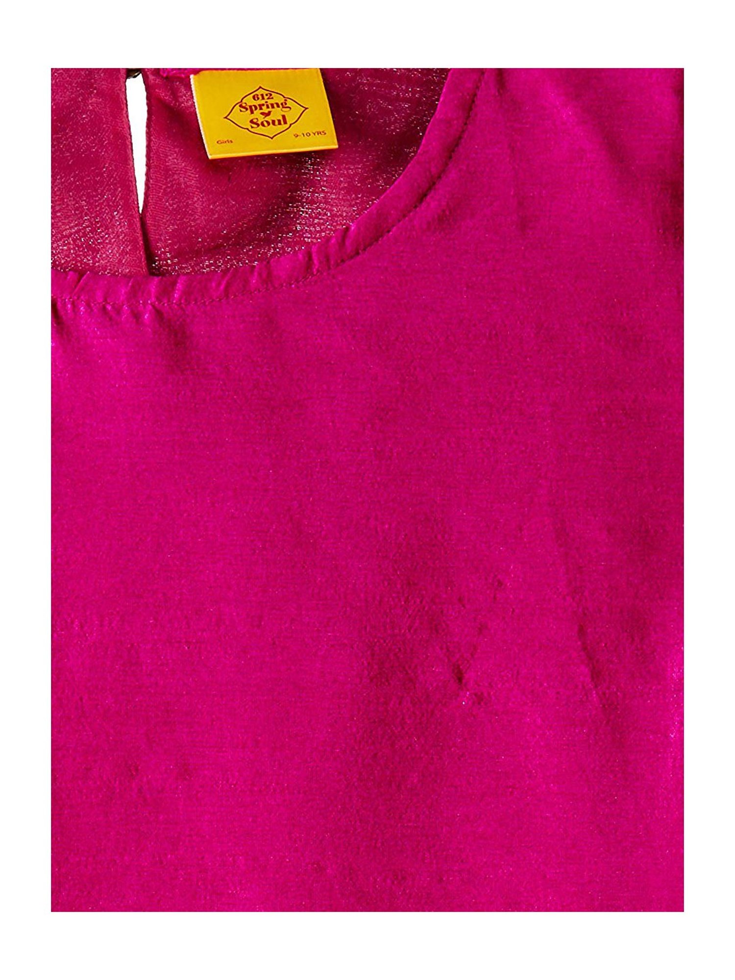 612 League Kids Off White & Pink Cotton Embellished Lehenga & Cholis Set With Dupatta