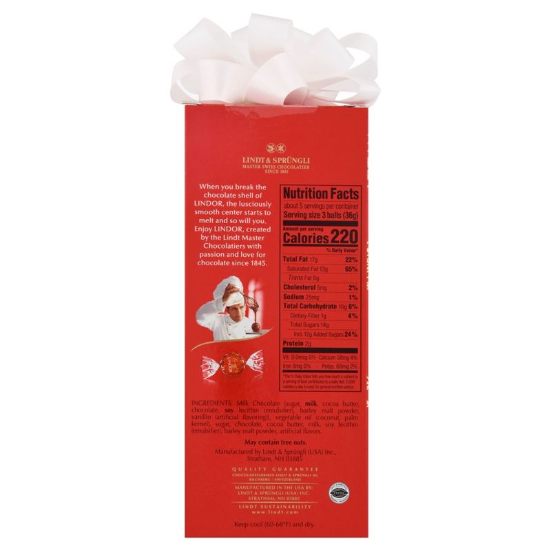 Lindor Holiday Traditions Milk Chocolate Gift Box - 6.8oz