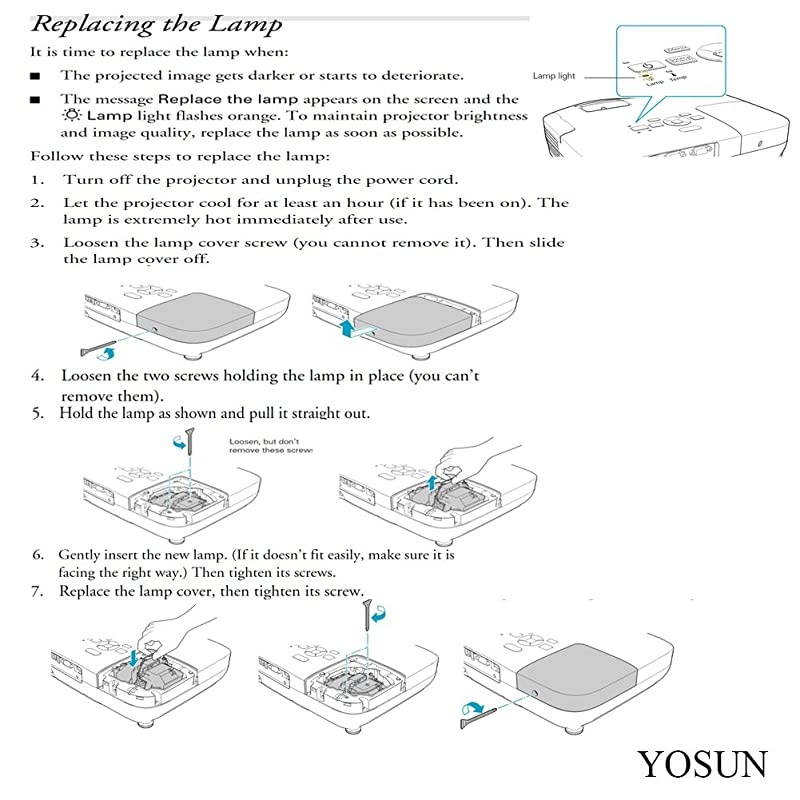 V13H010L54 V13H010L58 Projector Lamp for Epson ELPLP54 ELPLP58 PowerLite Home Cinema 705HD EX31 EX51 EX71 EBS7 EBX7 EBS8 ex5200 ex7200 ex3200 s10+ Replacement Projector Lamp bulb with Housing