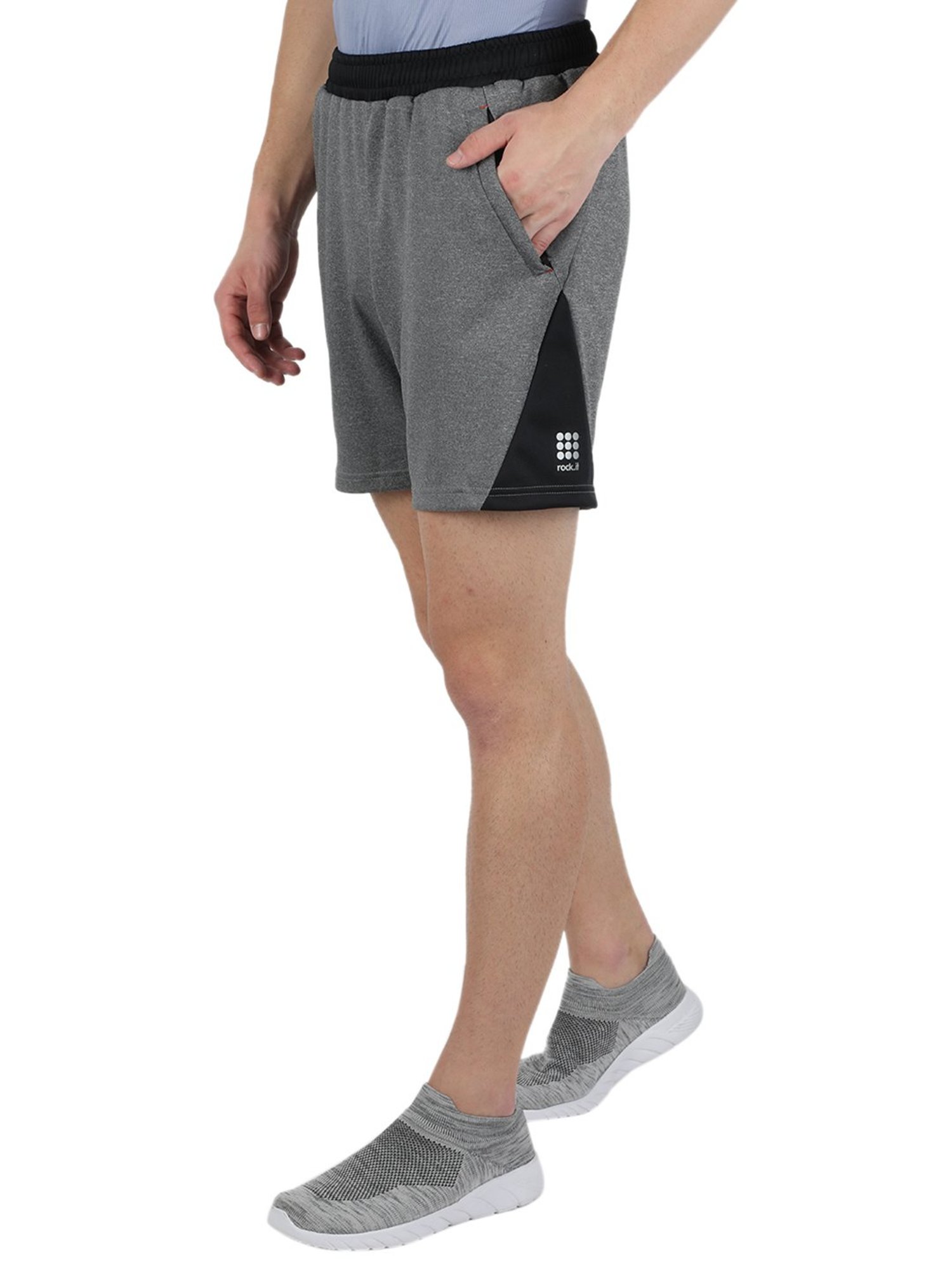 Rock.it Grey Polyester Shorts