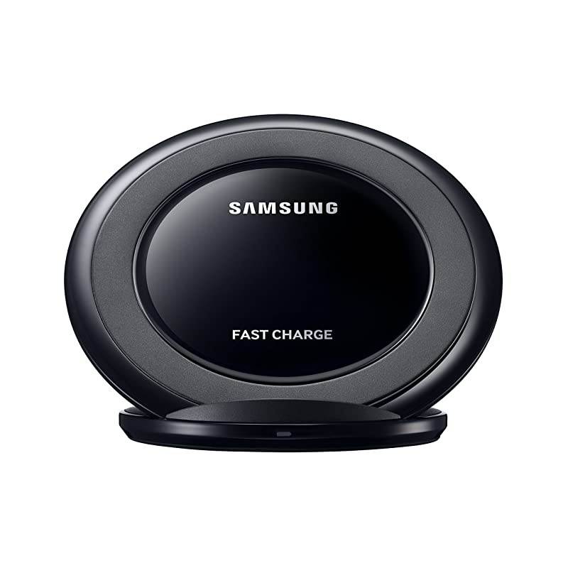 Qi Certified Fast Charge Wireless Charging Pad + Stand - Supports wireless charging on Qi compatible smartphones - Black