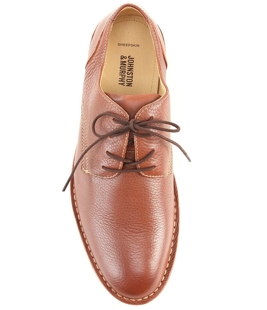 Johnston & Murphy Men's Donnelson Plain Toe Lace-Up Shoes
