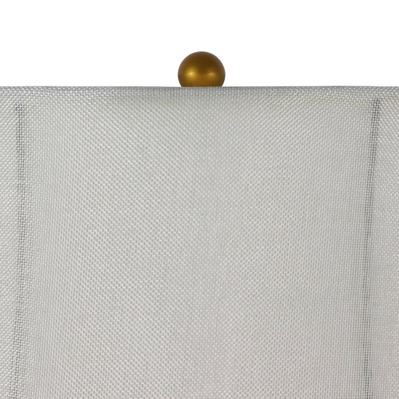 21" Strapped Steel Ball Table Lamp Antique Gold - Decor Therapy