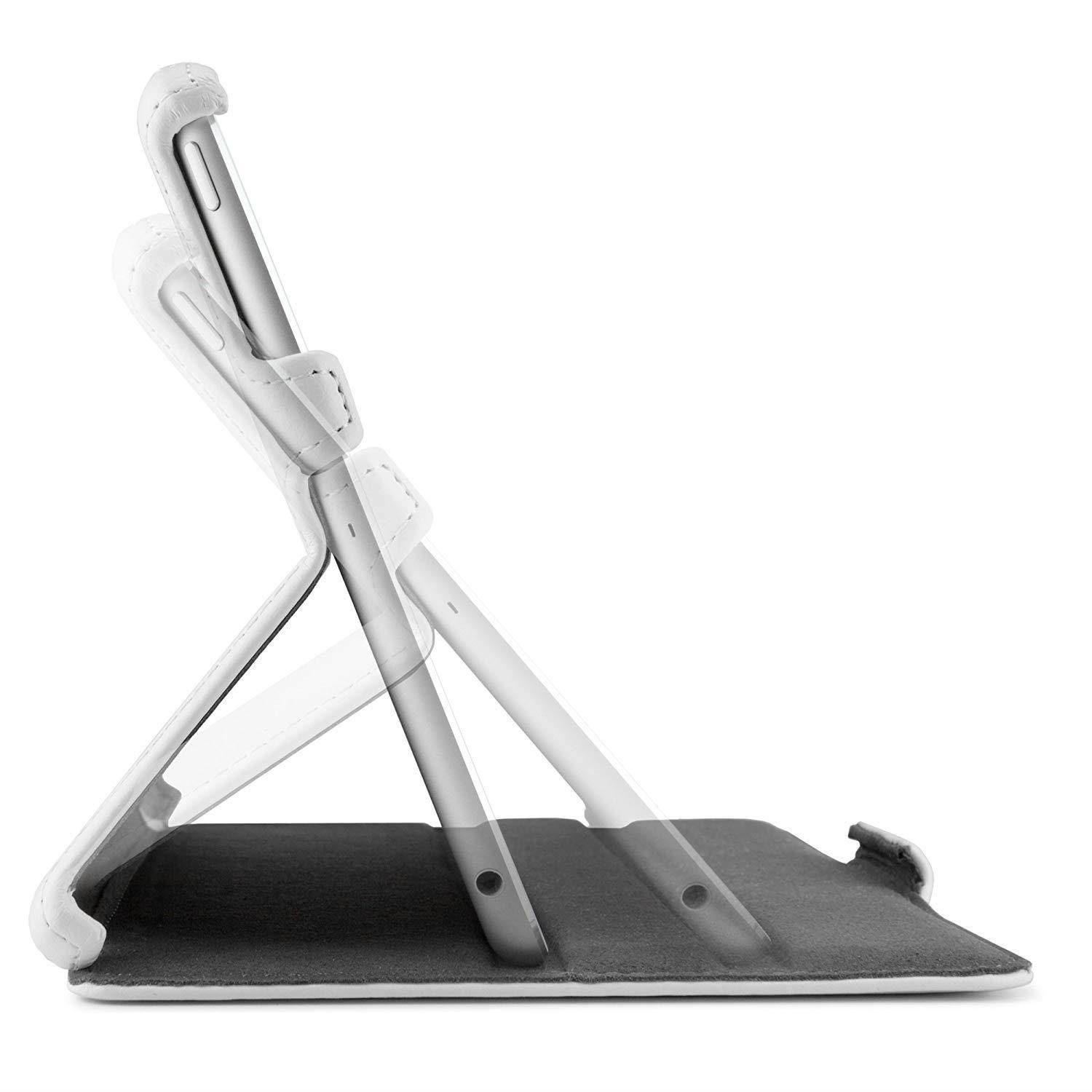 iPad mini 1st Gen Case, BoxWave [Leather Book Jacket] Protective Synthetic Leather Folding Folio Cover for Apple iPad mini 1st Gen, 3, with Retina display - Winter White