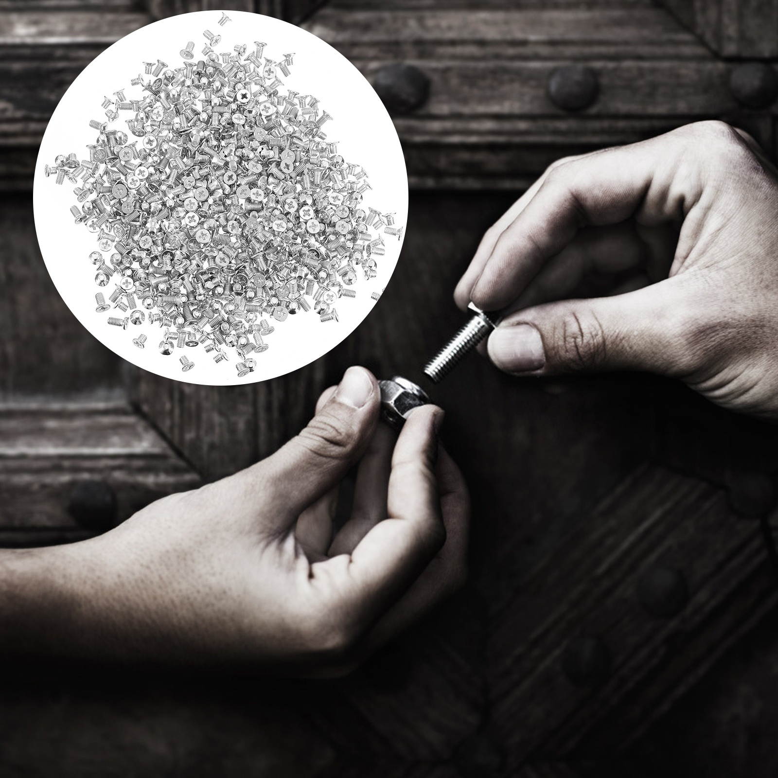 600 Pcs Screw Premium Durable Professional Prime Thread Cross for Home Wall Plate