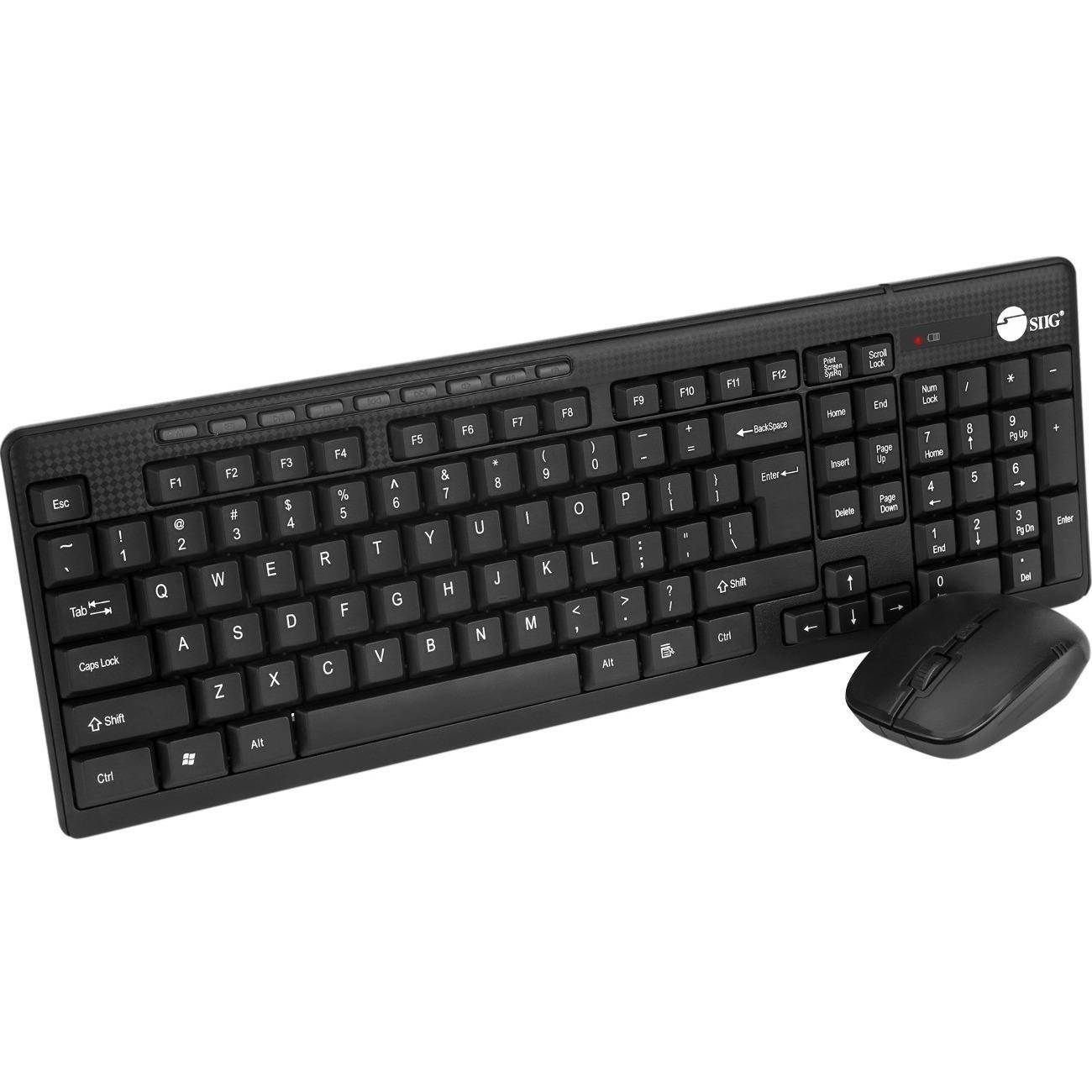 SIIG JK-WR0T12-S1 Wireless Extra Duo Keybrd Mous