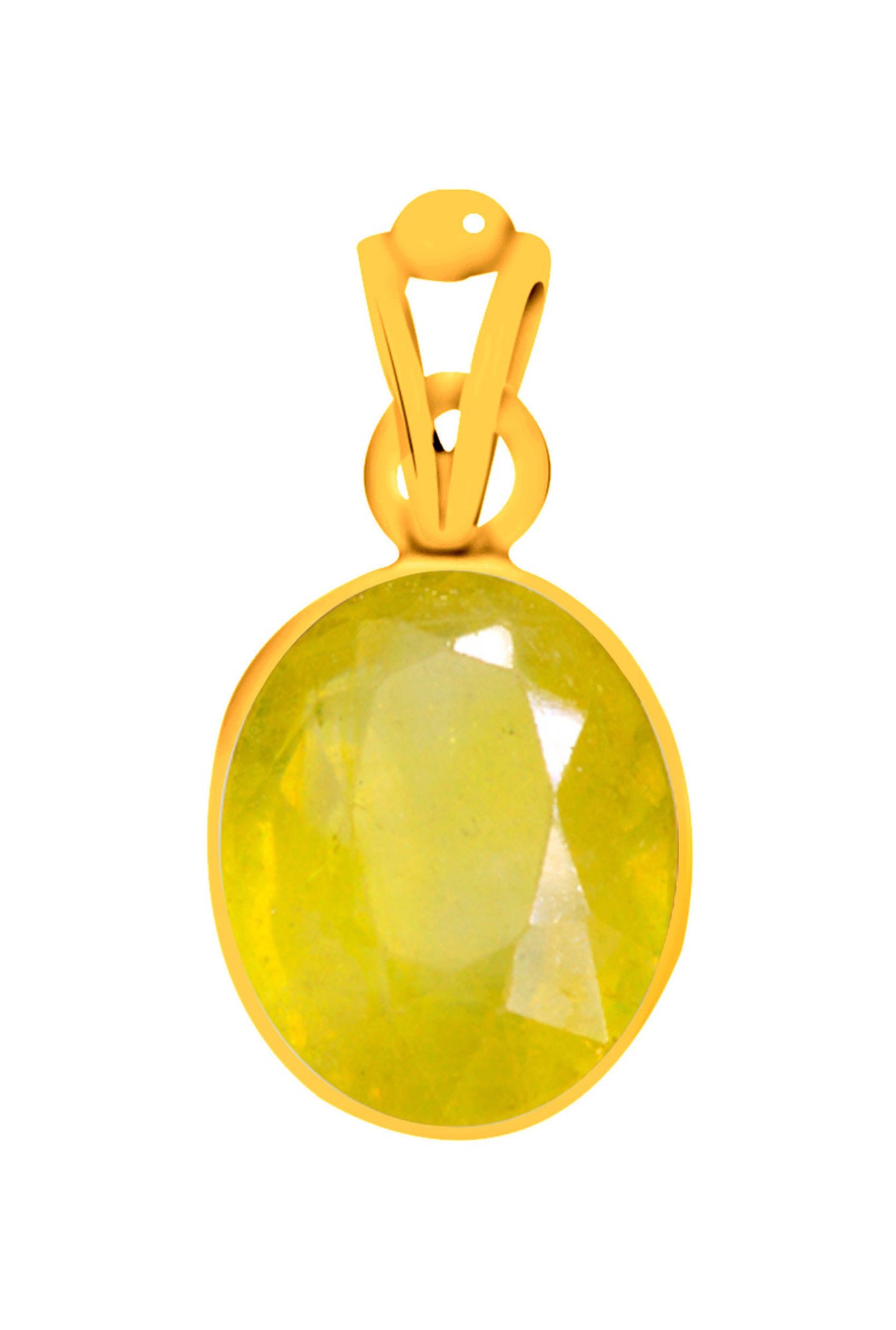 Clara Yellow Sapphire Pukhraj 8.3 cts/9.25ratti Pendant