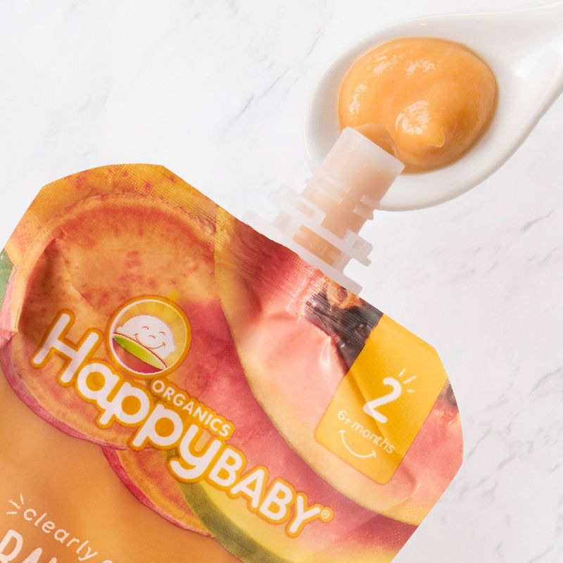 HappyBaby Clearly Crafted Bananas Sweet Potatoes & Papayas Baby Meals - 4oz