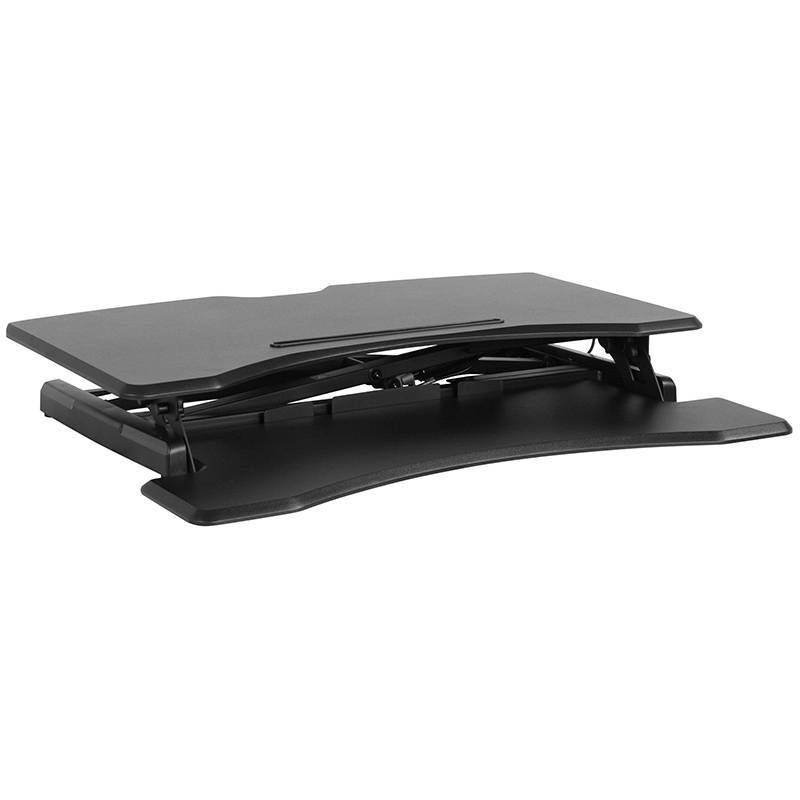 32.6" Hercules Series Height Adjustable Ergonomic Desk Black - Riverstone Furniture Collection