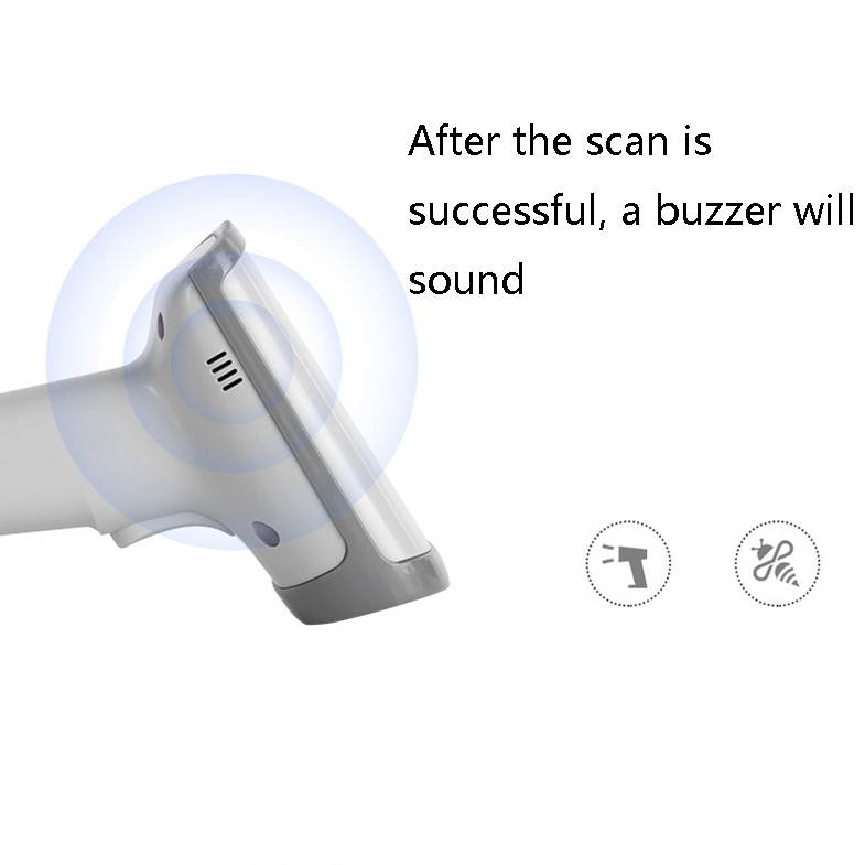 Deli 14950 One-Dimensional Two-Dimensional Scanner Supermarket Catering Scanning Gun, Model: