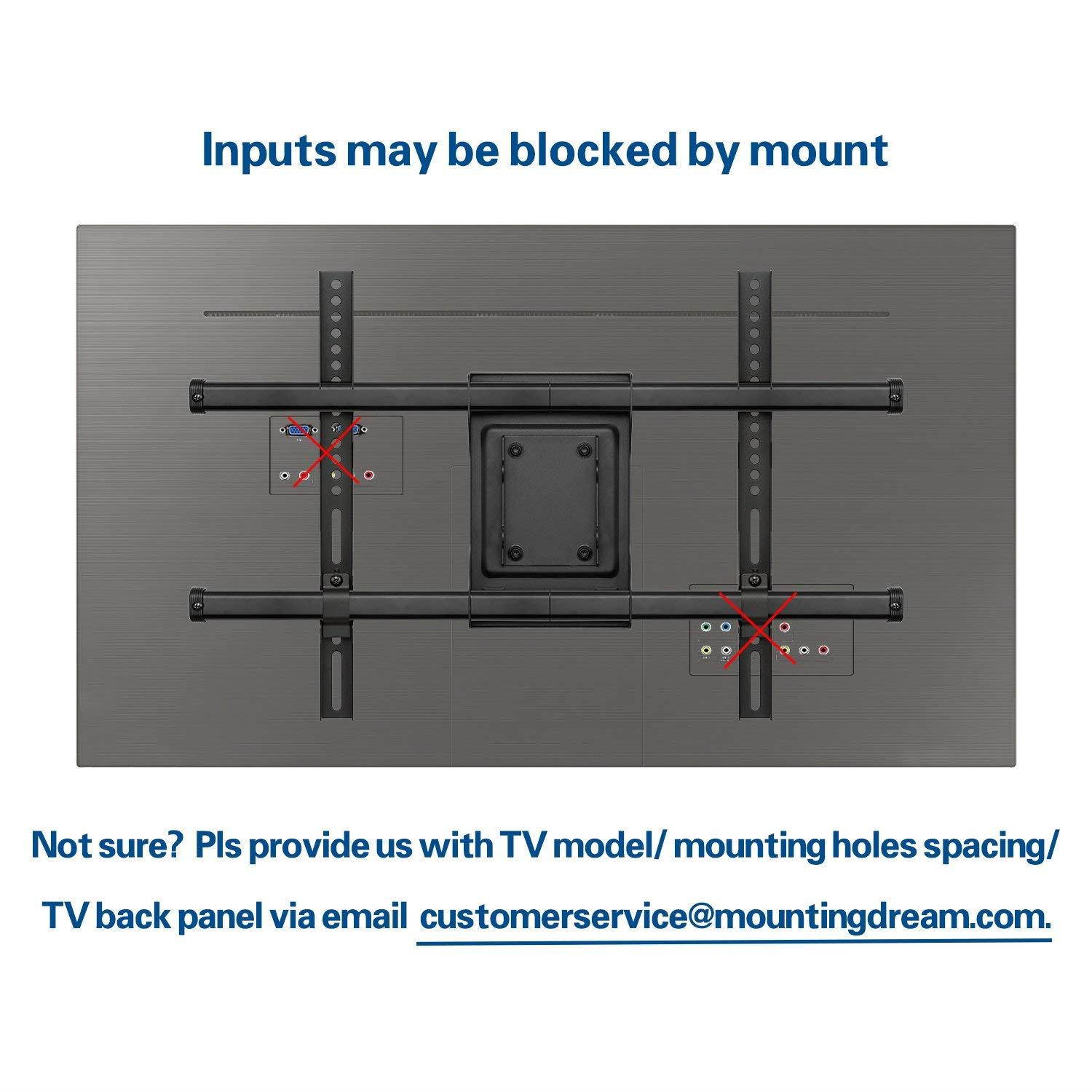 Mounting Dream Full motion TV Wall Mount Bracket for 42-70 Inch LED, LCD and OLED Flat Screen TV, Mount Bracket, up to VESA 600 x 400mm and 100 LBS Loading, MD2296 (2018 Upgraded Version)