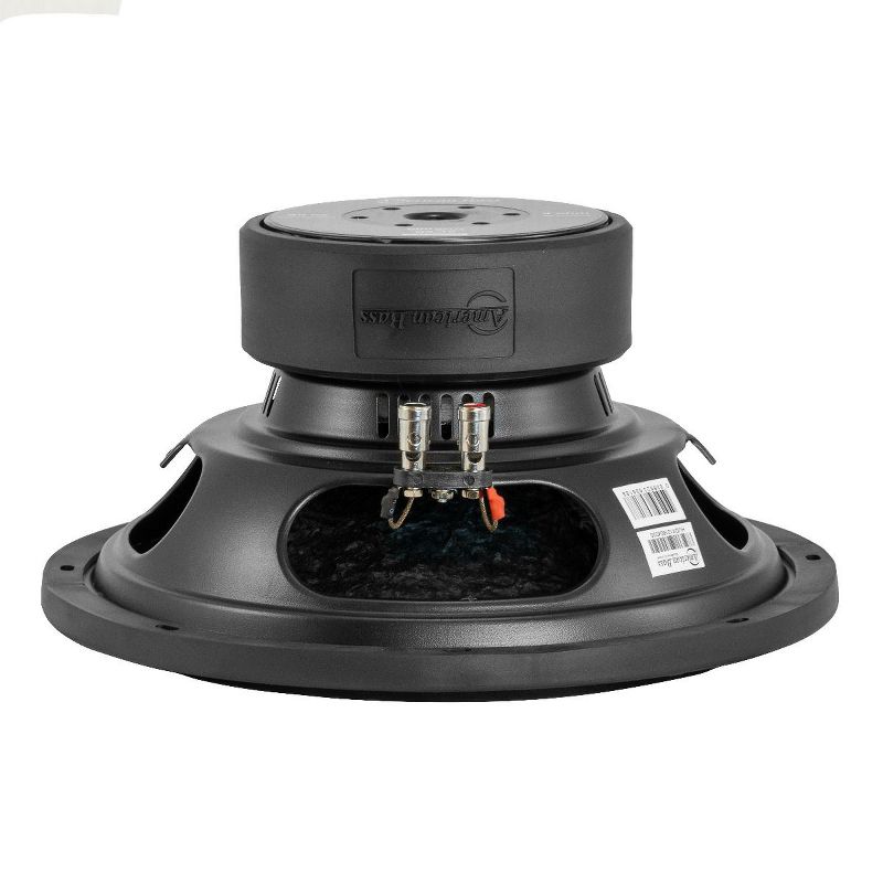 American Bass DX 124 12 Inch Single 4 Ohm Voice Coil 800 Watt Max Power Subwoofer Speaker w/ 80 Ounce Magnet and Carbon Fiber Non Pressed Paper Cone