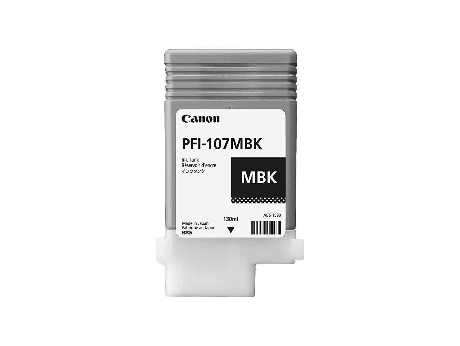 Canon PFI-107MBK Ink Matte black, 130ml, 6704B001 (Standard capacity)