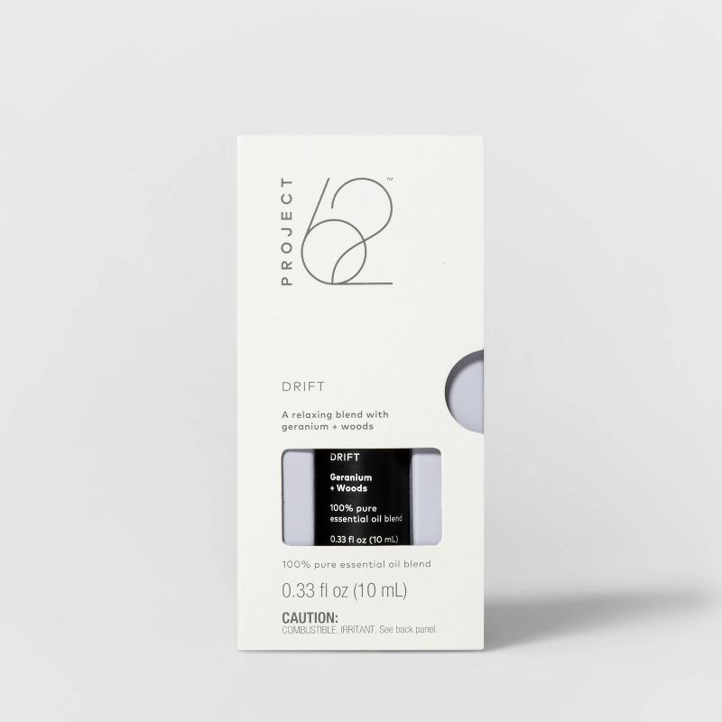 .33 fl oz Essential Oil Drift Blend - Geranium & Woods - Project 62™