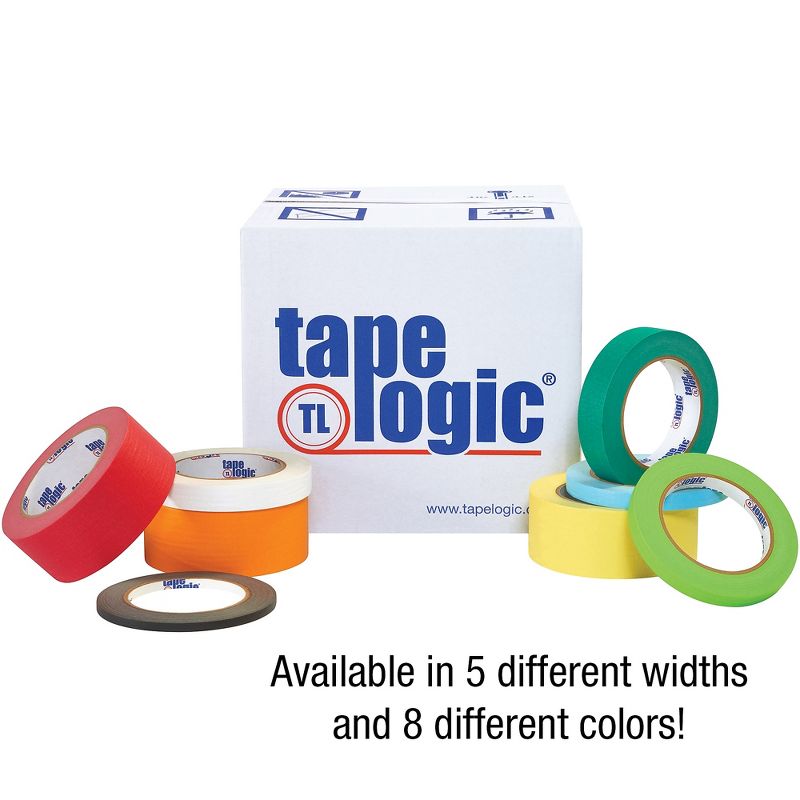 Tape Logic Masking Tape 4.9 Mil 1" x 60 yds. Light Green 12/Case T93500312PKA