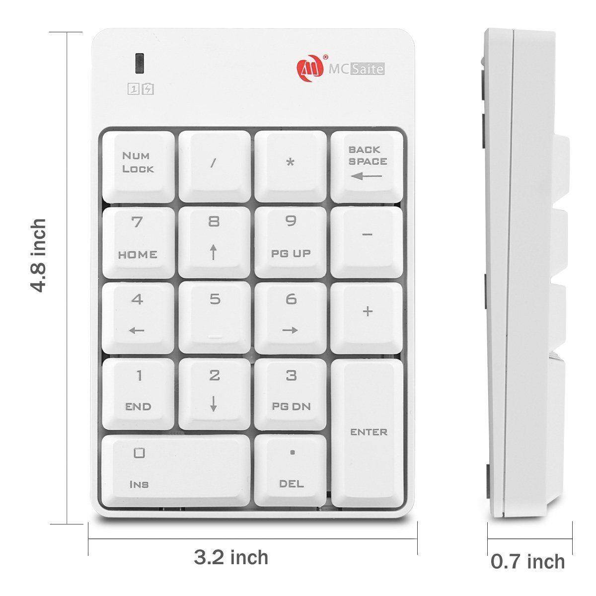 New Keypad 18 Keys Wireless Numeric Mini Keyboard Numpad 2.4G USB Number Pad