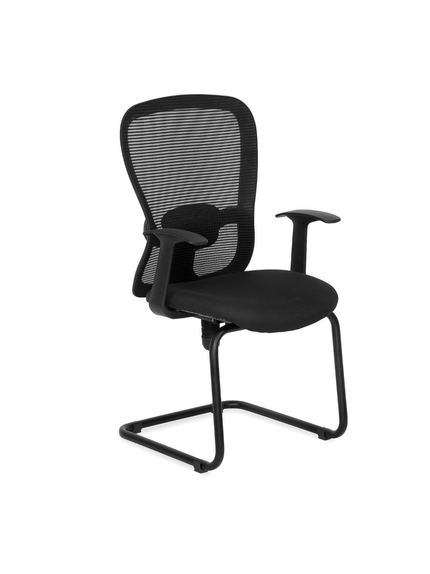 Nilkamal Alba Black Mesh Mid Back Visitor Chair