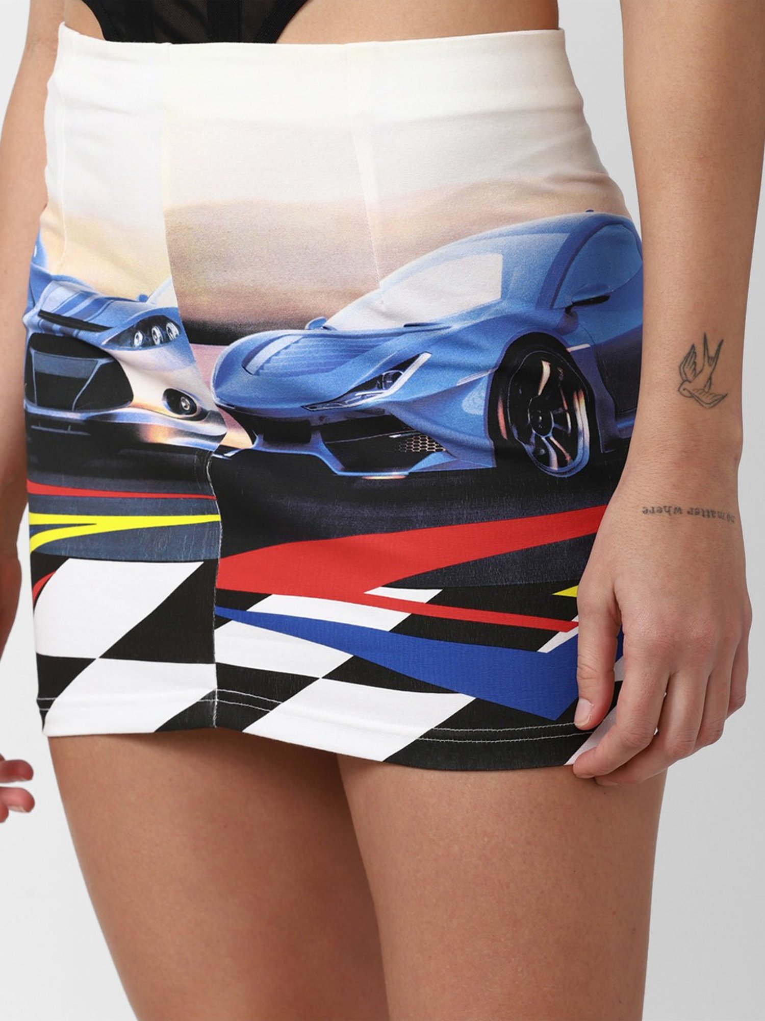 Forever 21 Multicolor Printed Mini Skirt