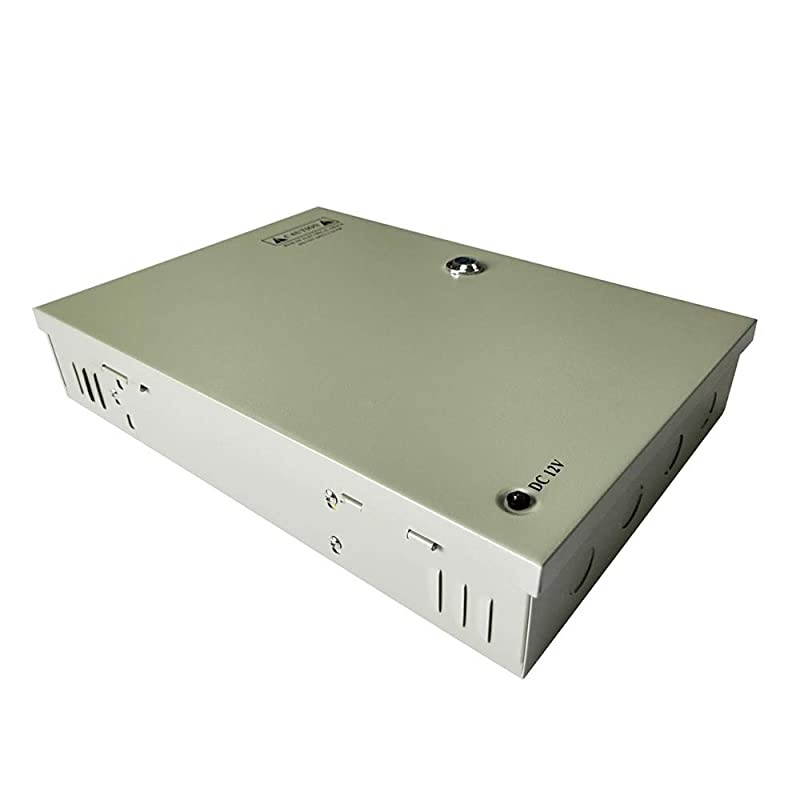 18 Channel 20A 12V DC Security Camera Power Supply Box Distribution for CCTV DVR Surveillance System
