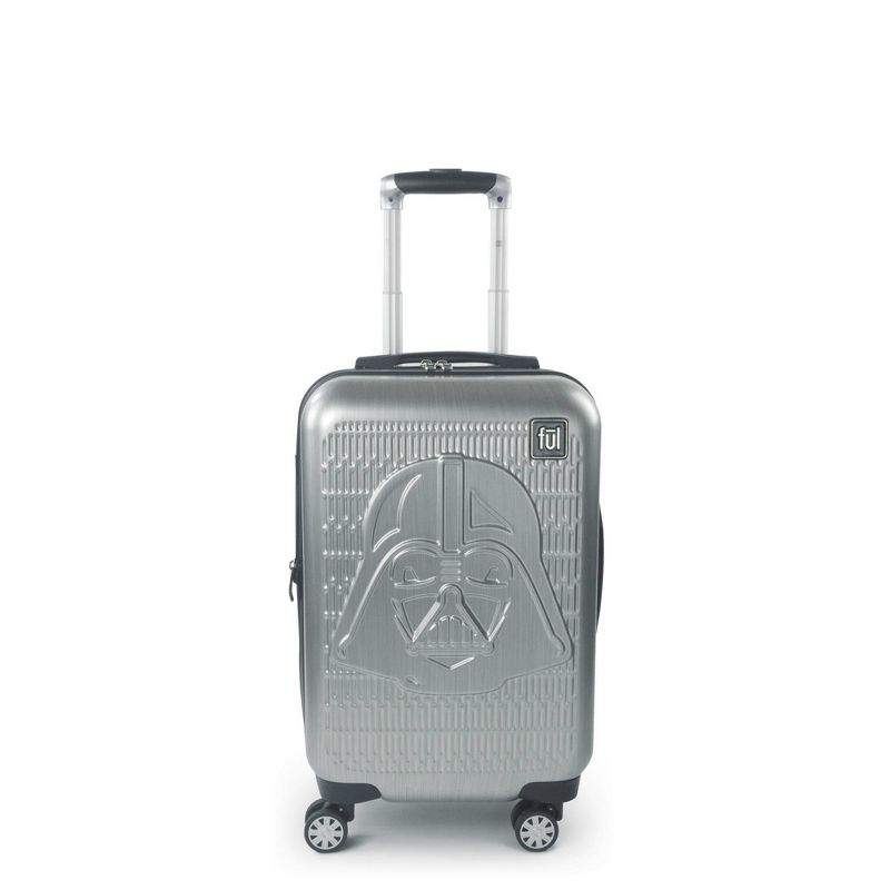 FUL Star Wars Darth Vader Embossed 21" Spinner Suitcase - Silver