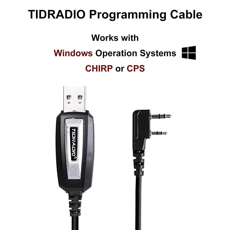 UV-5R Ham Radio Handheld Walkie Talkies with Double Battery Earpiece Hand Mic and Programming Cable Full Kit