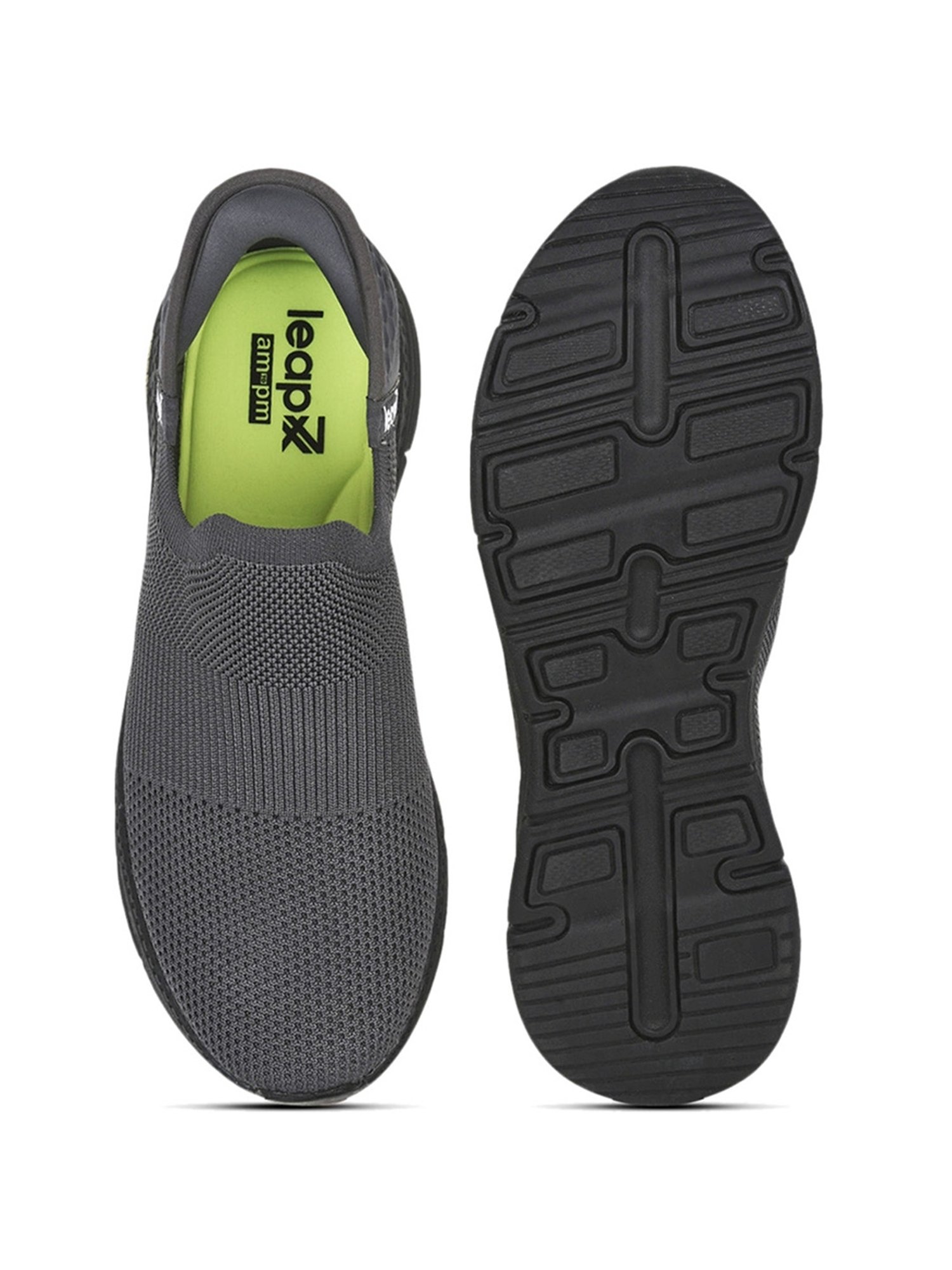 Leap7x by Liberty Men's Charcoal Grey Walking Shoes