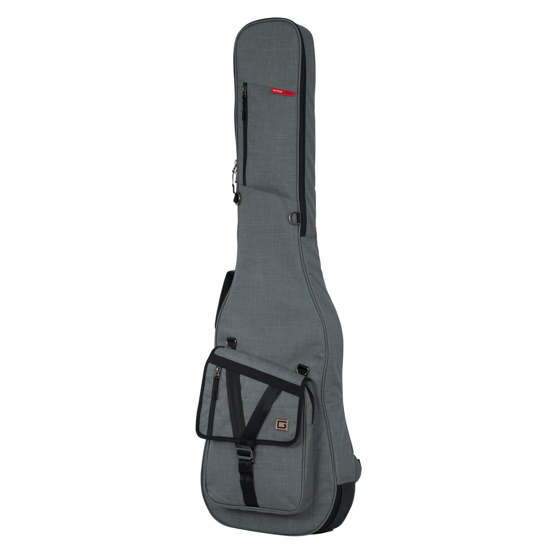 Gator GT-BASS-GRY Transit Bass Guitar Bag, Light Grey