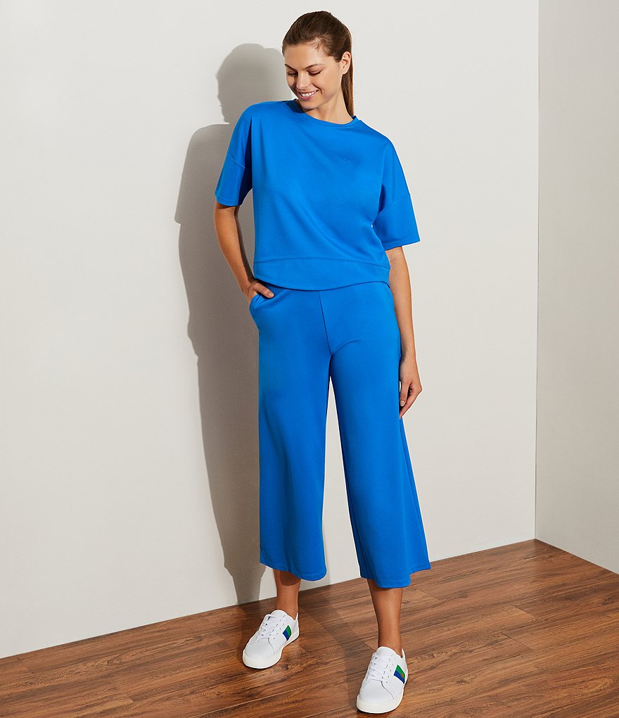 Lauren Ralph Lauren Janson II Leather Lace-Up Color Block Sneakers