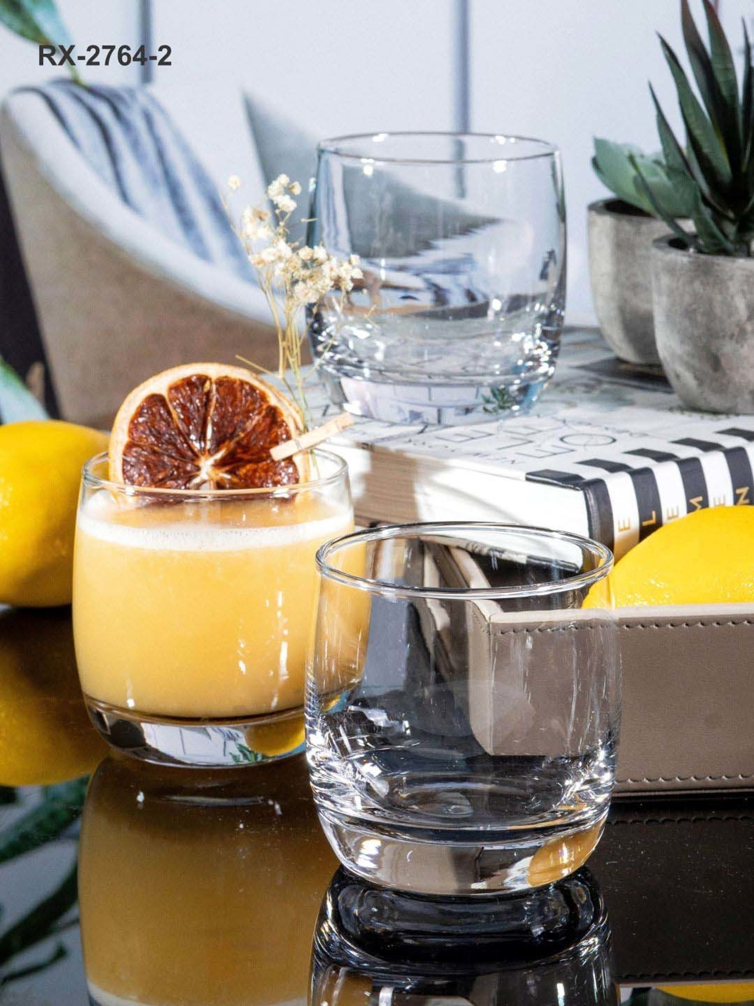 ROXX Valentino Transparent Glass Tumbler (0.32 L) - Set of 12