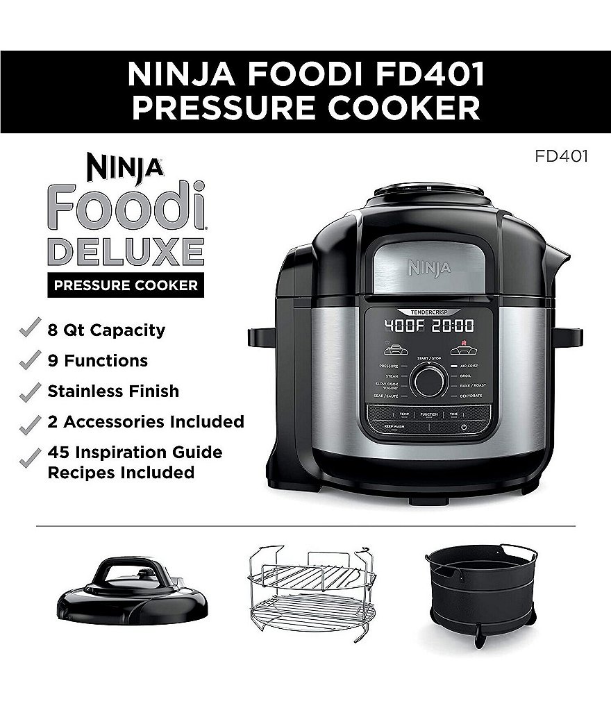 Ninja Foodi&trade; Foodi 8-Quart 9-in-1 Deluxe XL Pressure Cooker