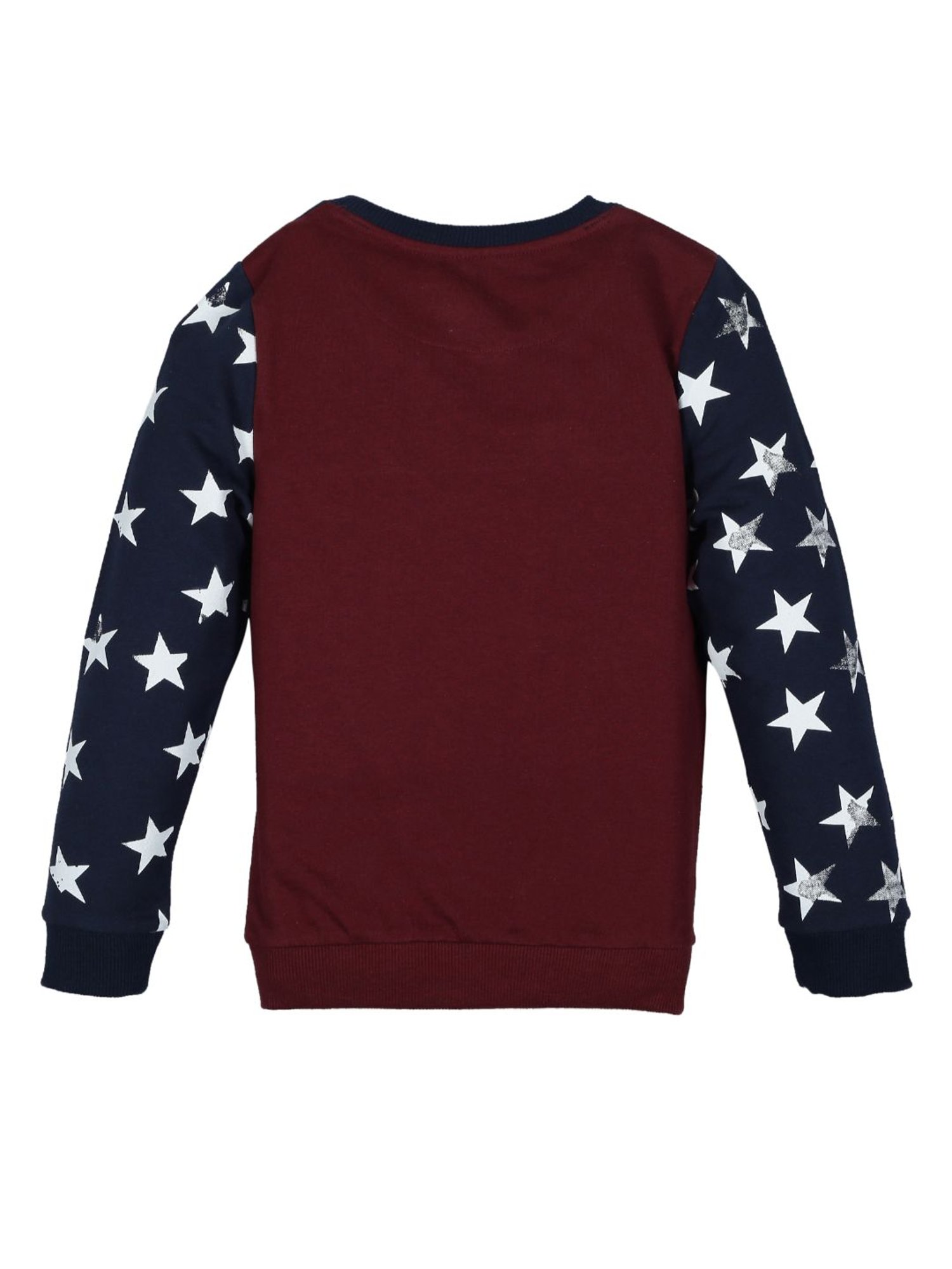Plum Tree Kids Red & Navy Color Blocked  Sweatshirt