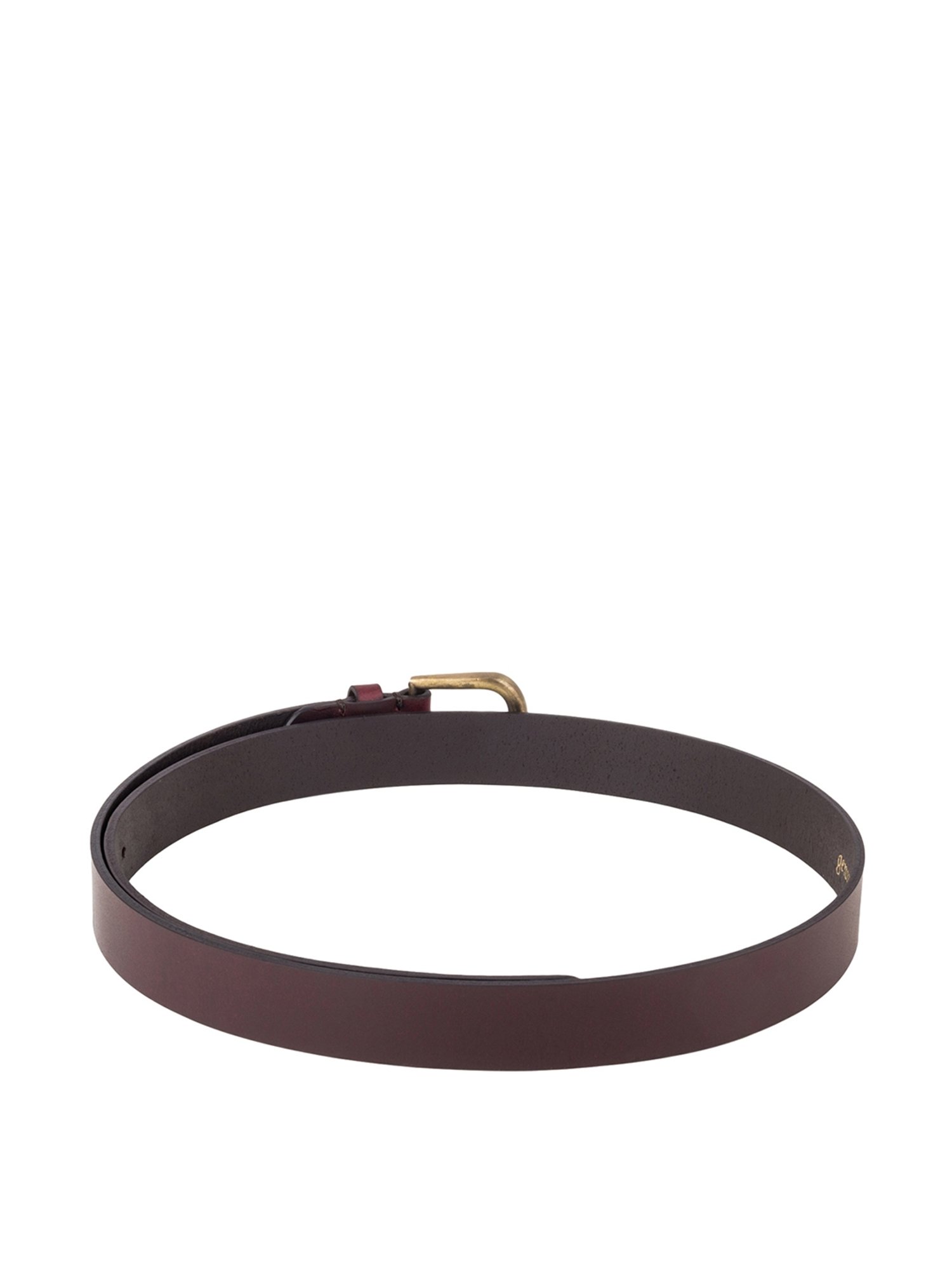 Aditi Wasan Maroon Leather Waist Belt for Women