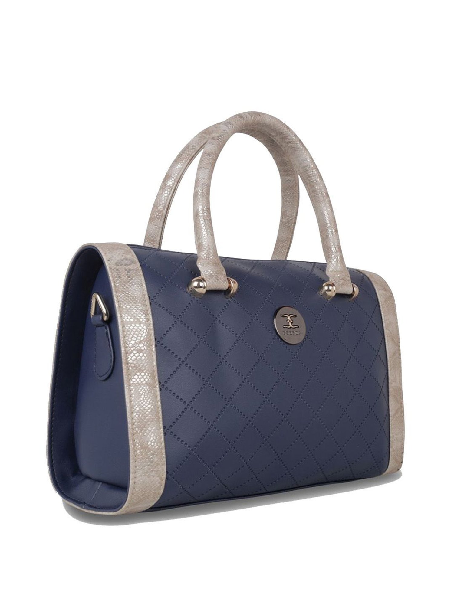 Esbeda Blue PU Solid Handbag