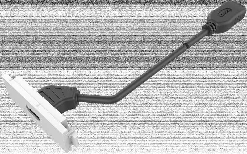 VISION Techconnect Modular AV Faceplate - LIFETIME WARRANTY - HDMI module - female socket on front with tail at rear wit