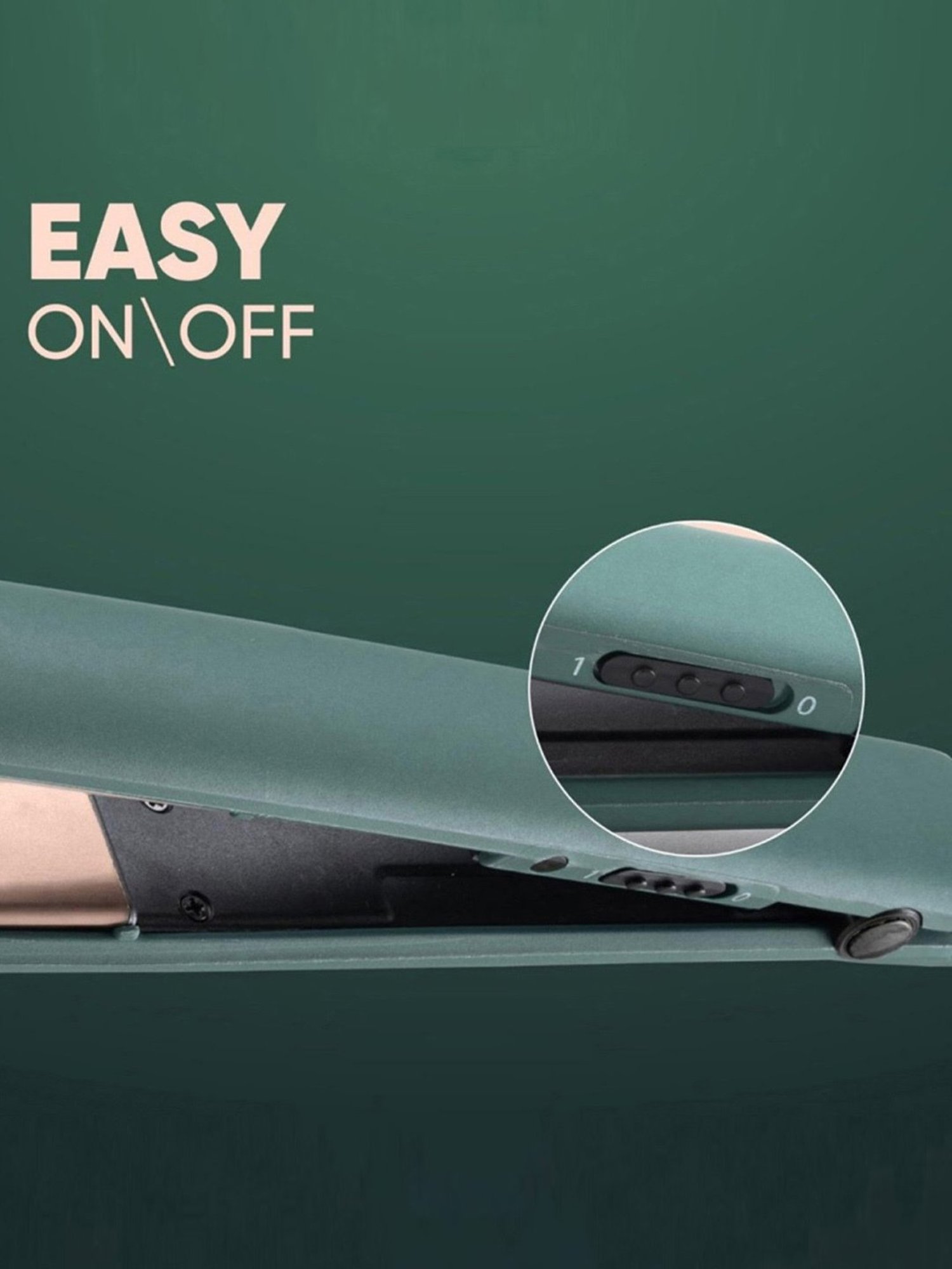 Nova NHC-522CRM Professional Hair Straightener (Black)