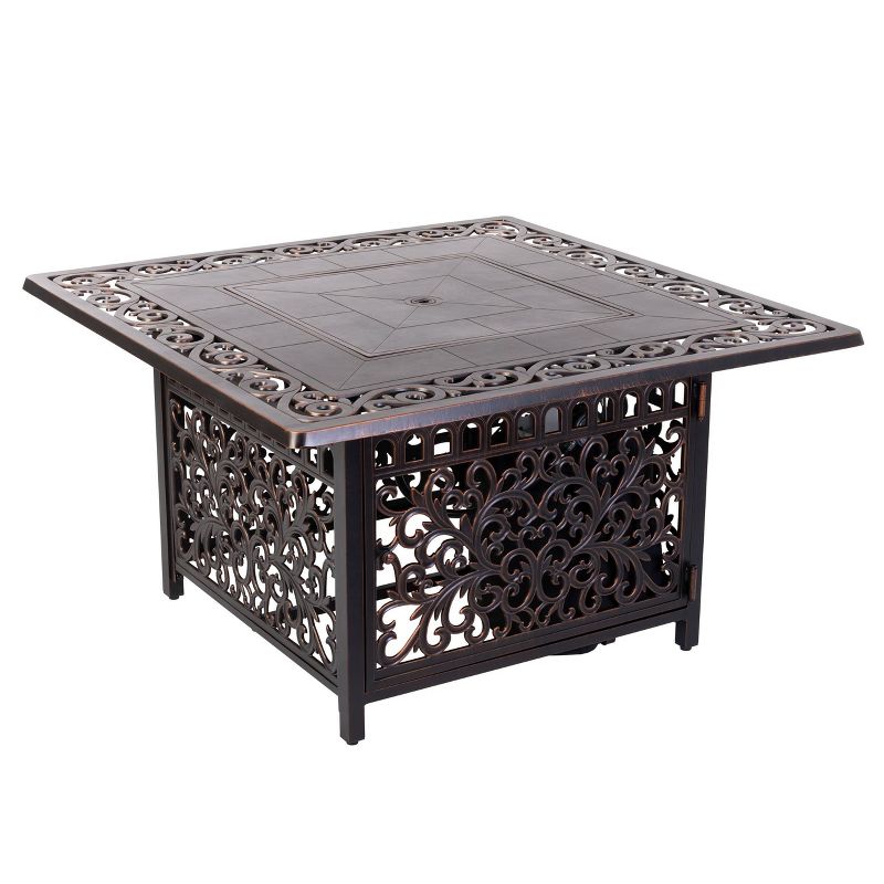 Sedona Square Cast Aluminum Fire Pit - Fire Sense