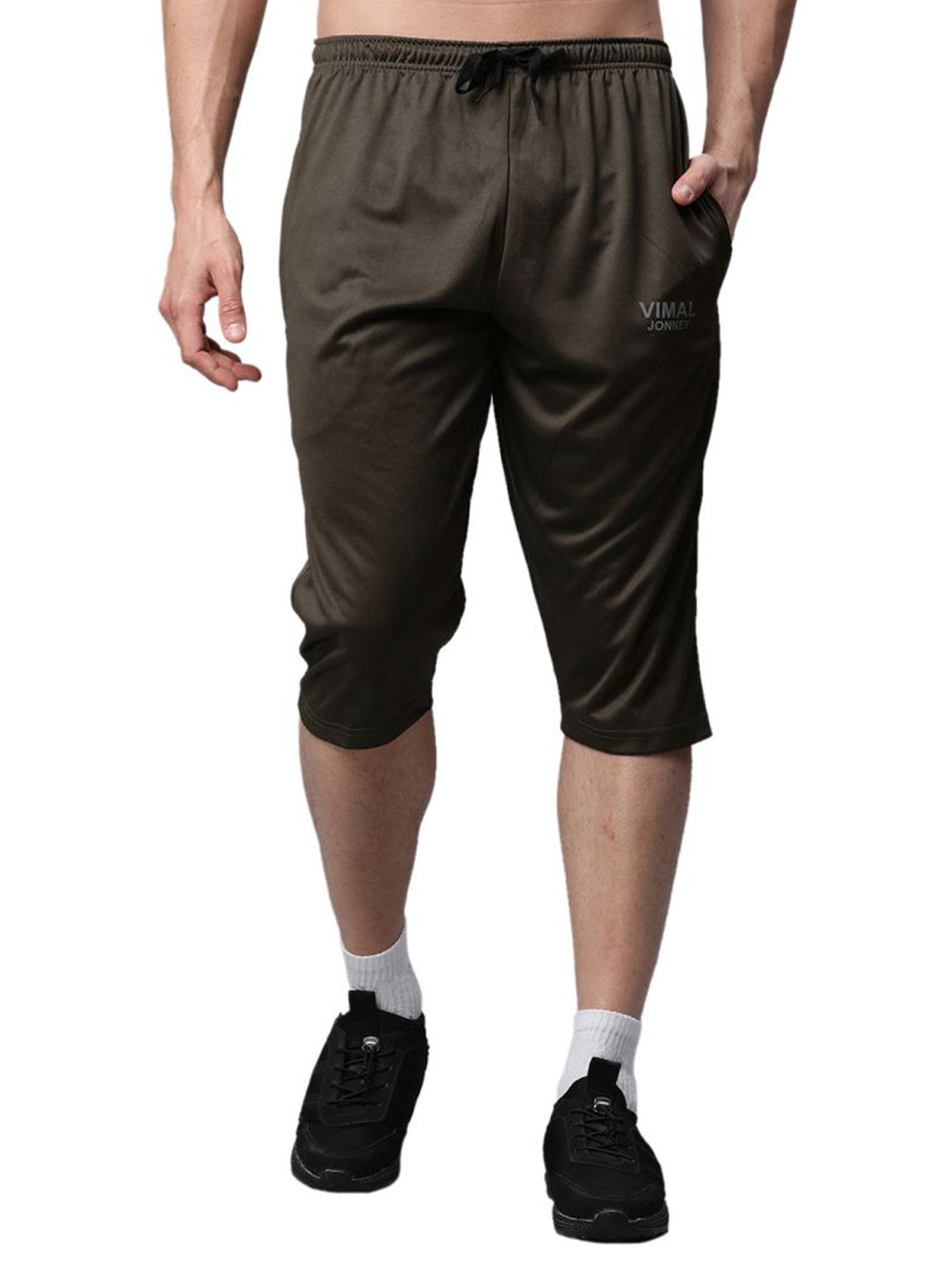 Vimal Jonney Grey Regular Fit Shorts