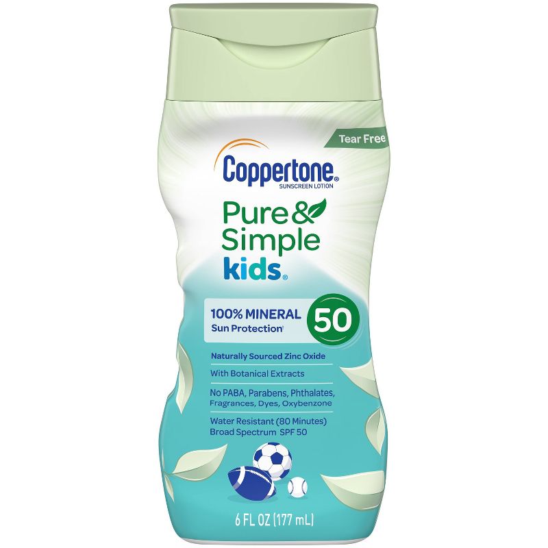 Coppertone Kids Pure and Simple Botanicals Sunscreen Lotion- SPF 50 - 6oz