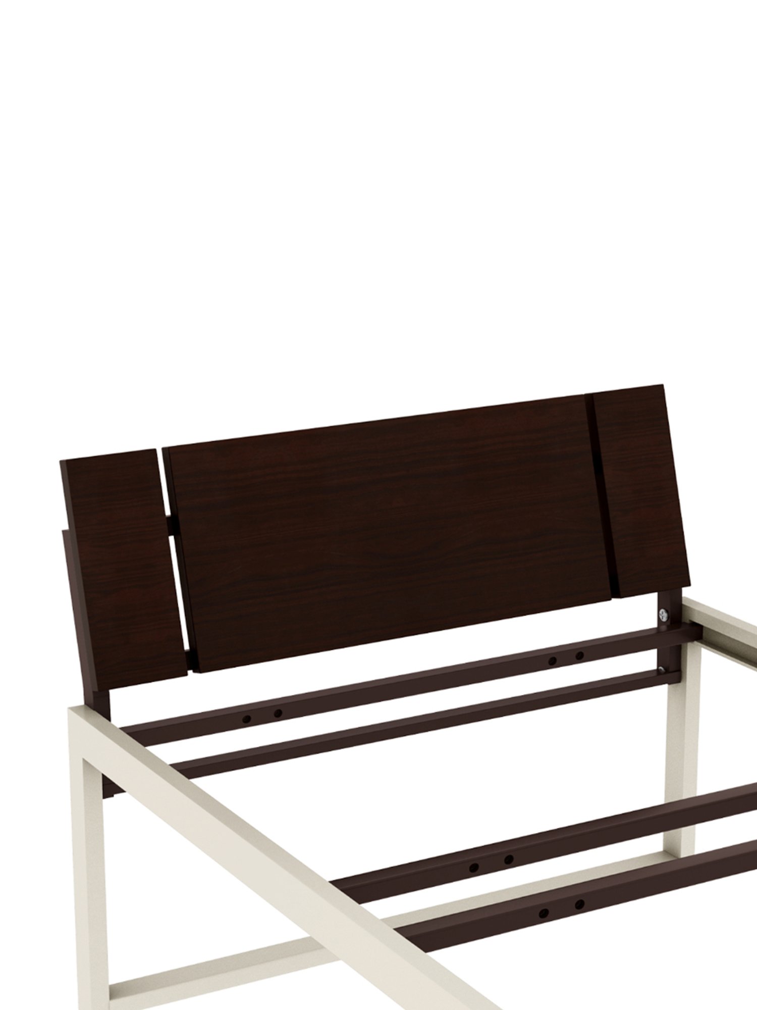 Godrej Interio EQ Brown & White Mild Steel Single Bed