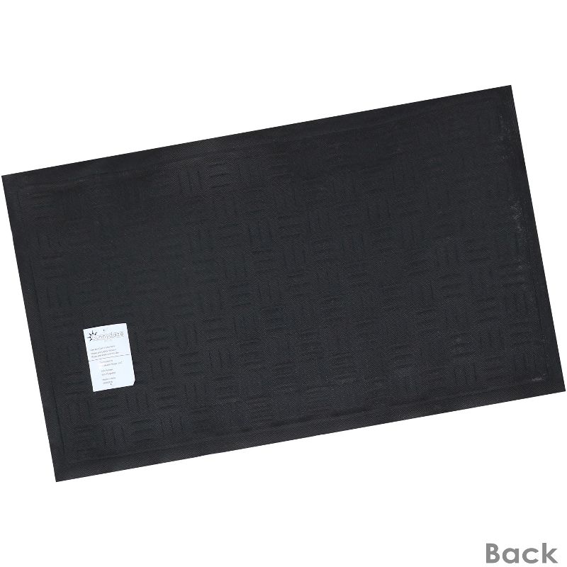 1'6"x2'6" Rectangle Outdoor Pressed or Molded Geometric Accent Rug Gray - Sunnydaze Decor