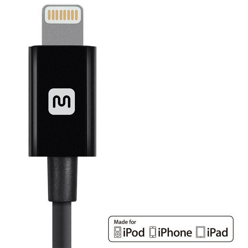 Tripp Lite USB-A to Lightning, USB Micro-B and USB-C Sync/Charge Cable, Black, 6 ft.