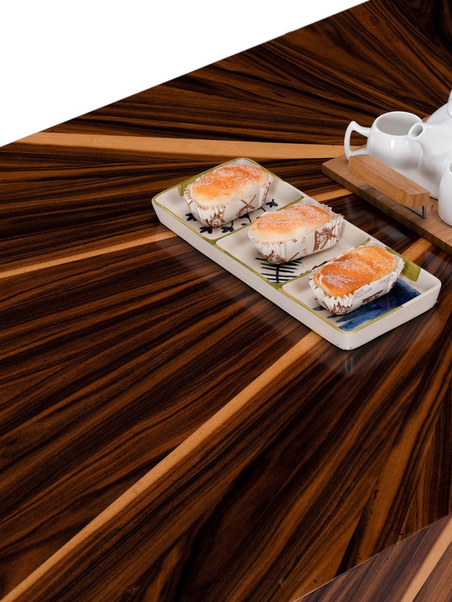 Durian Eriksen Brown Engineered Wood Veneer Center Table