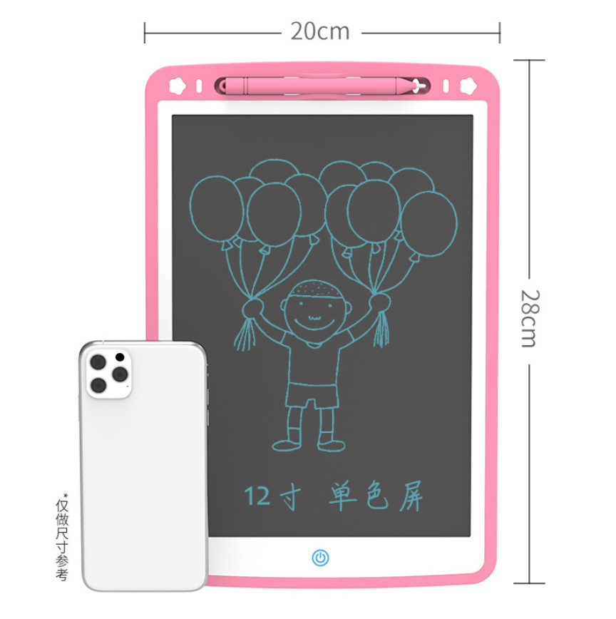 KINGZONE Children's Sketchpad LCD Electronic Writing Pad monochrome Screen